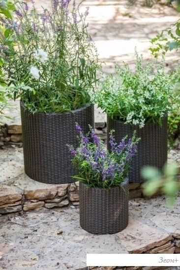 Кашпо Keter Cylinder Planter L 223947