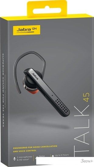 Bluetooth гарнитура Jabra Talk 45 (черный/серебристый)