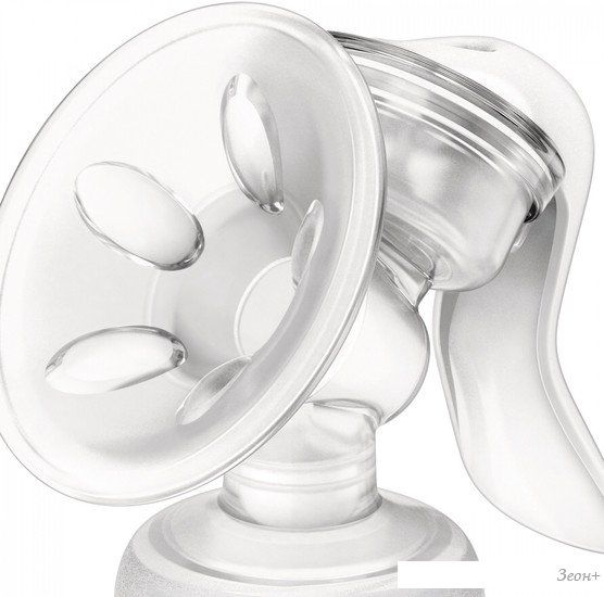 Ручной молокоотсос Philips Avent Natural Comfort с бутылочкой для кормления SCD255/05