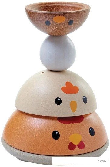 Пирамидка Plan Toys Курочки 5485