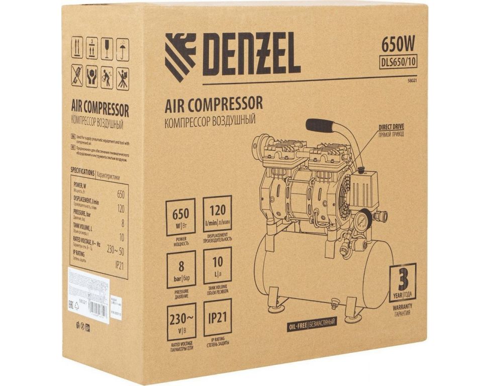 Компрессор Denzel DLS650/10