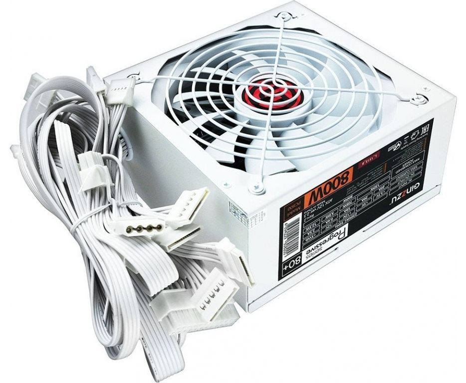Блок питания Ginzzu PC800 (белый)