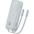 Внешний аккумулятор Baseus Comet Series Dual-Cable Digital Display Fast Charge Power Bank 30W 10000mAh (белый)