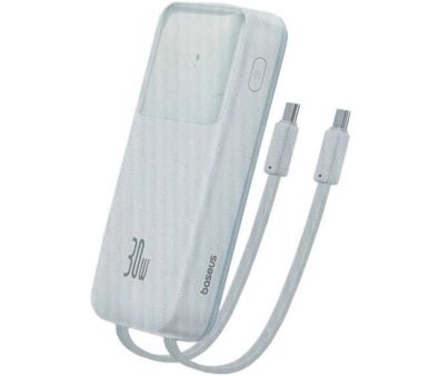   Baseus Comet Series Dual-Cable Digital Display Fast Charge Power Bank 30W 10000mAh ()