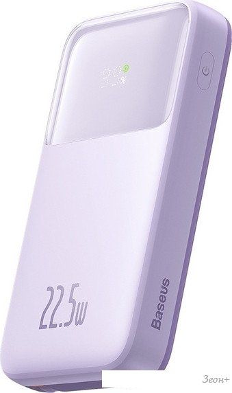 Внешний аккумулятор Baseus Comet Series Dual-Cable Digital Display Fast Charge Power Bank 22.5W 20000mAh (сиреневый)