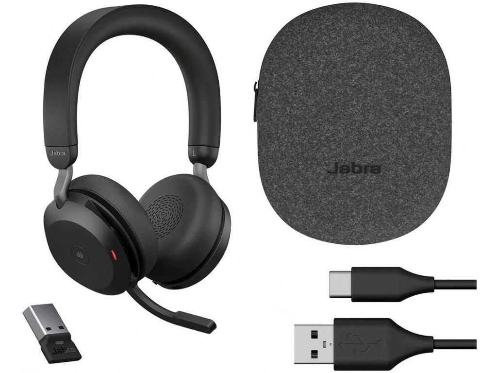 Офисная гарнитура Jabra Evolve2 75 MS Stereo USB-A (черный)