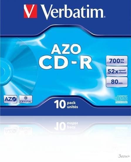 CD-R диск Verbatim 700Mb 52x 43327 (10 шт.)