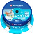 CD-R  Verbatim AZO Printable 700Mb 52x 43439 (CakeBox, 25 .)