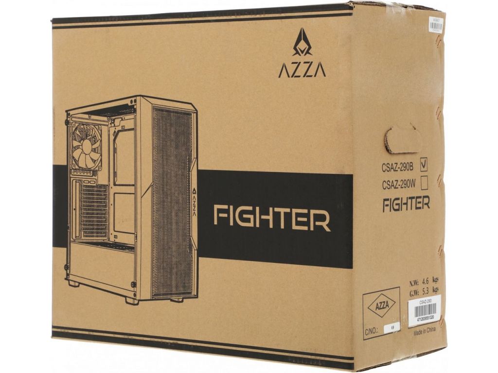 Корпус AZZA Fighter (черный)