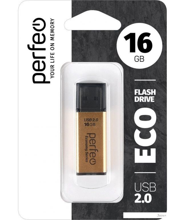 USB Flash Perfeo E03 16GB (золотистый)