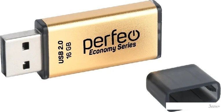 USB Flash Perfeo E03 16GB (золотистый)