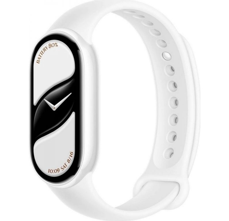 Фитнес-браслет Xiaomi Smart Band 10 M2459B1 (белая керамика, с белым силиконовым ремешком, международная версия) BHR07Y5GL