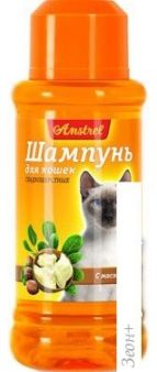 Шампунь Amstrel для гладкошерстных кошек с маслом ши 120 мл