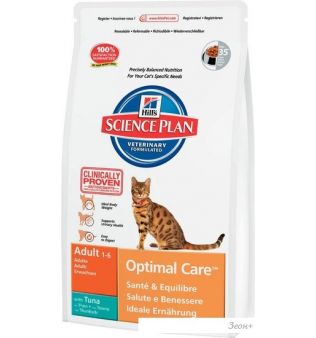 Корм для кошек Hill's Feline Adult Optimal Care с Тунцом 10 кг