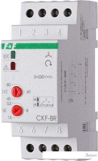 Реле контроля фаз Евроавтоматика F&F CKF-BR EA04.002.003