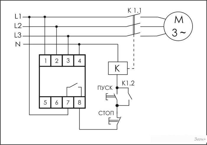 Реле контроля фаз Евроавтоматика F&F CZF-B EA04.001.002