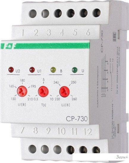 Реле напряжения Евроавтоматика F&F CP-730 EA04.009.004