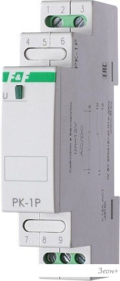 Реле промежуточное Евроавтоматика F&F PK-1P-12 EA06.001.001