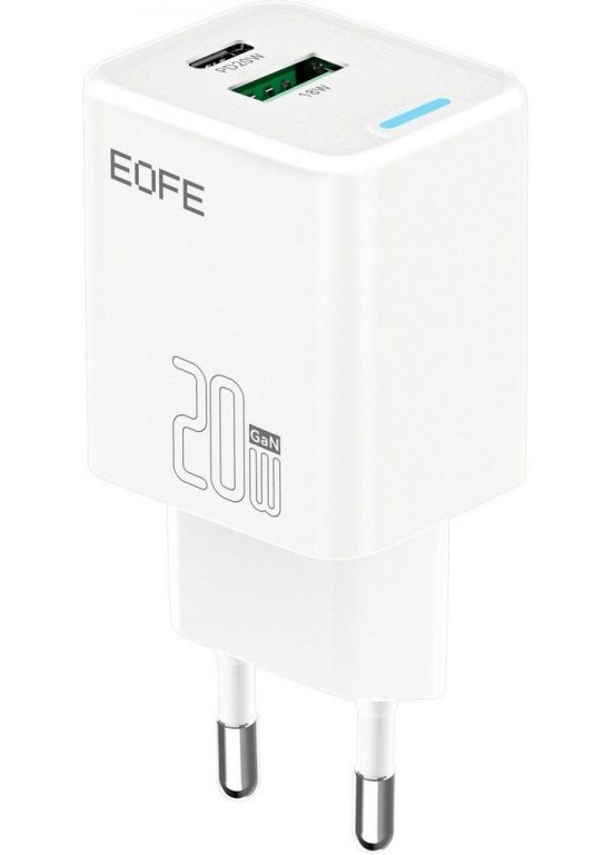 Сетевое зарядное EOFE E206 (белый)