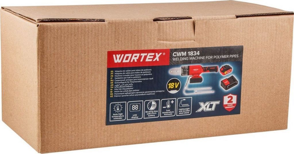 Аппарат для сварки труб Wortex CWM 1834 1304777 (с 1-им АКБ)