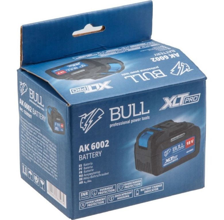 Аккумулятор Bull AK 6002 (18В/6 Ah)