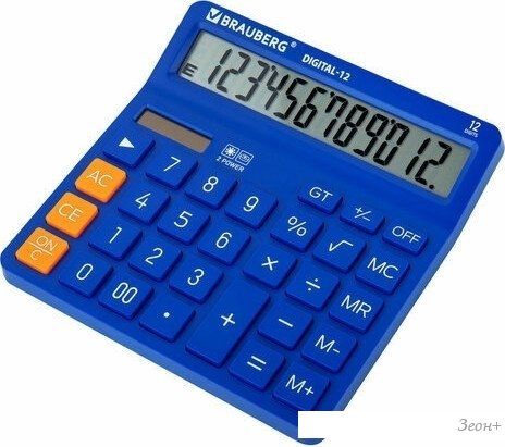 Калькулятор BRAUBERG Digital-12 272969 (синий)