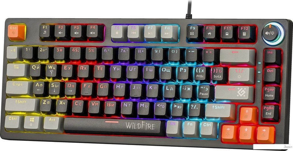 Клавиатура Defender Wildfire GK-213 (черный/серый)