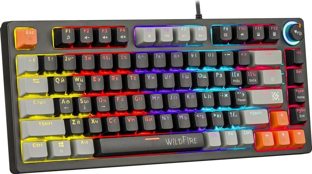 Клавиатура Defender Wildfire GK-213 (черный/серый)