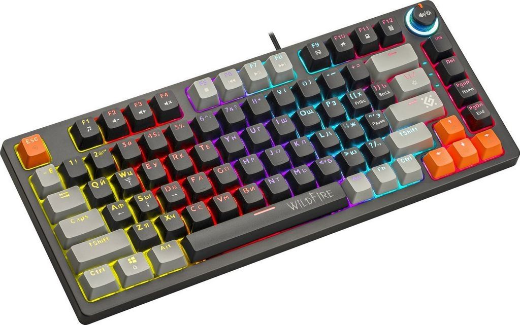 Клавиатура Defender Wildfire GK-213 (черный/серый)