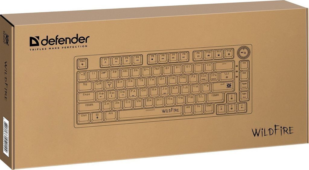 Клавиатура Defender Wildfire GK-213 (черный/серый)