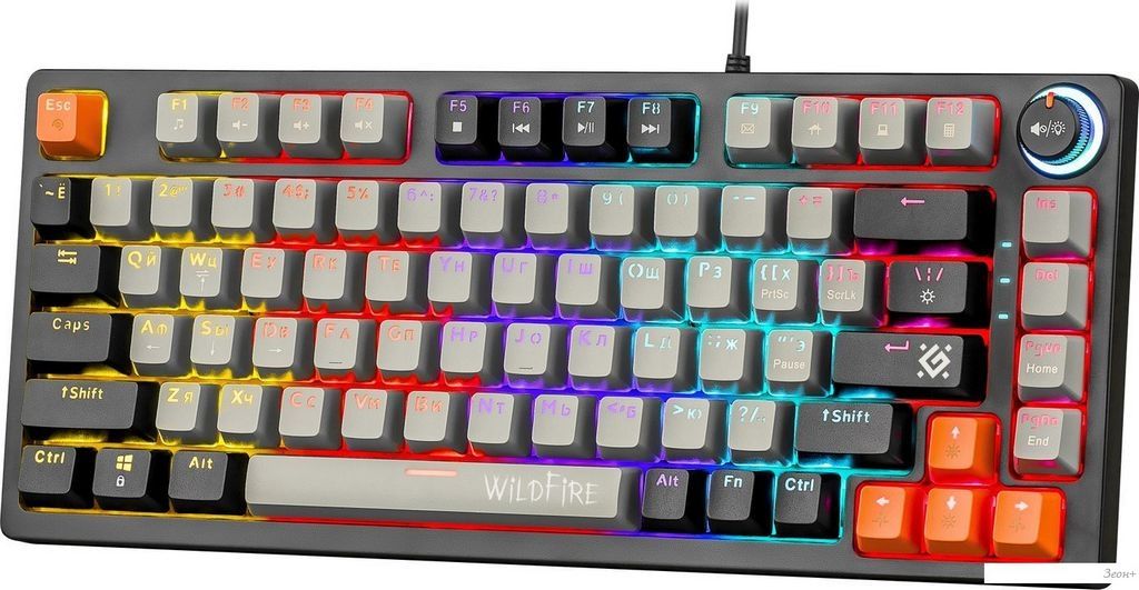Клавиатура Defender Wildfire GK-213 (серый/черный)