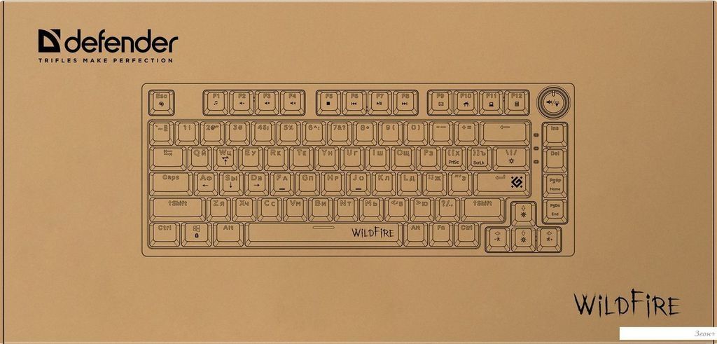 Клавиатура Defender Wildfire GK-213 (серый/черный)
