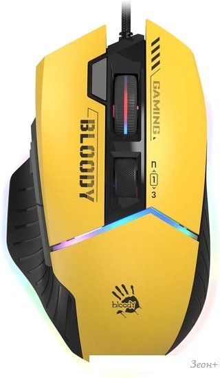 Игровая мышь A4Tech Bloody W95 Max Sports (желтый)