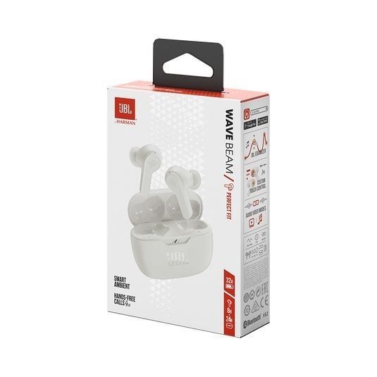Наушники JBL Vibe Beam (белый)