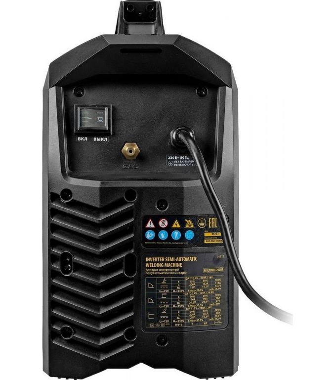 Сварочный инвертор Denzel MultiMIG-200DP Synergy Double Pulse