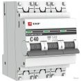 Выключатель автоматический EKF PROxima 3P 40А (C) 6кА ВА 47-63M mcb4763m-6-3-40C-pro