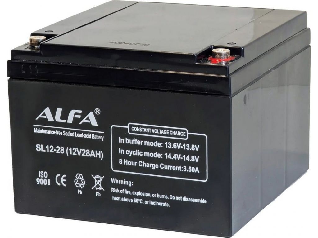Аккумулятор для ИБП ALFA SL12-28 (12V-28Ah)