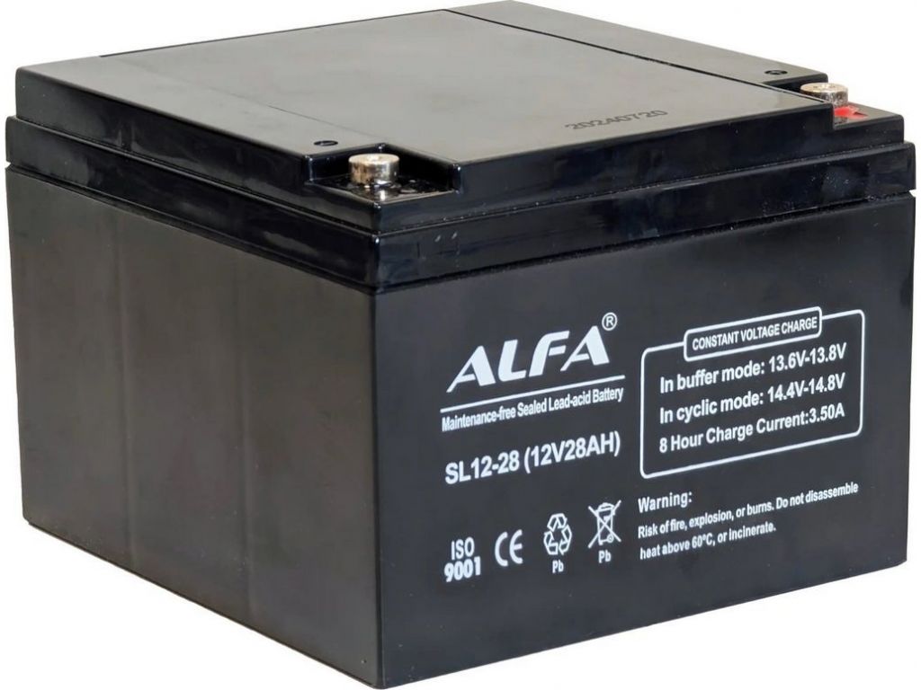 Аккумулятор для ИБП ALFA SL12-28 (12V-28Ah)