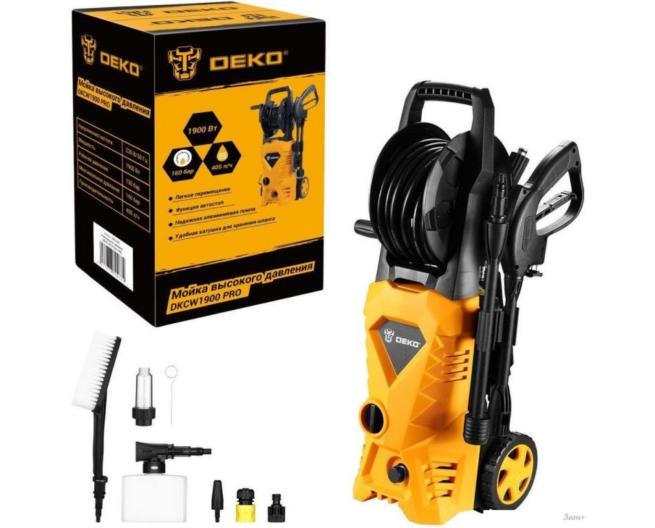 Мойка высокого давления Deko DKCW1900 PRO 085-2028