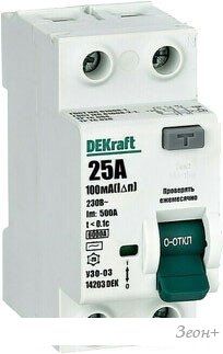 Устройство защитного отключения DEKraft УЗО-03 14203DEK