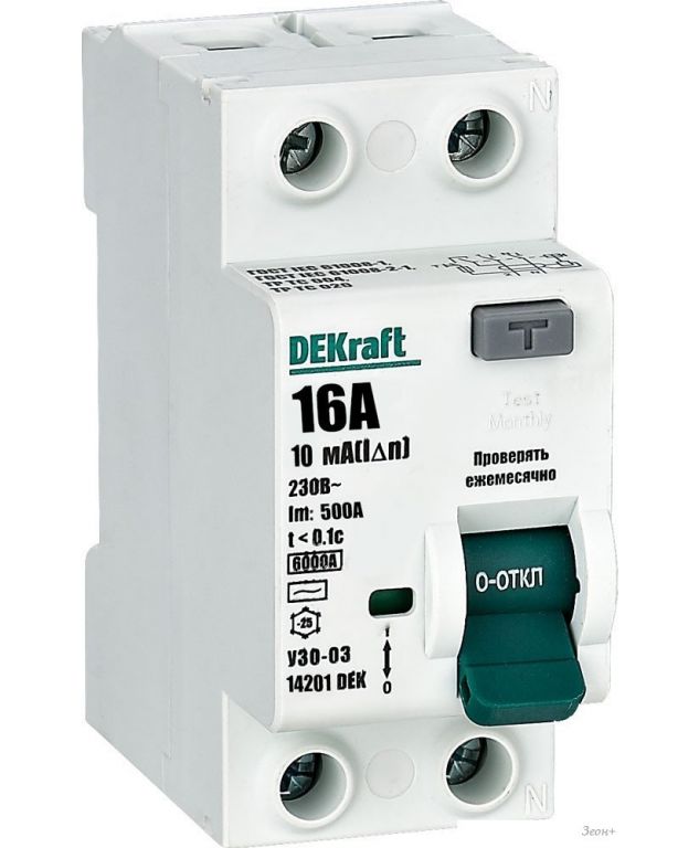 Устройство защитного отключения DEKraft УЗО-03 14208DEK