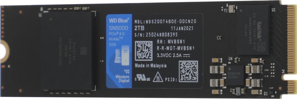 SSD WD Blue SN5000 2TB WDS200T4B0E