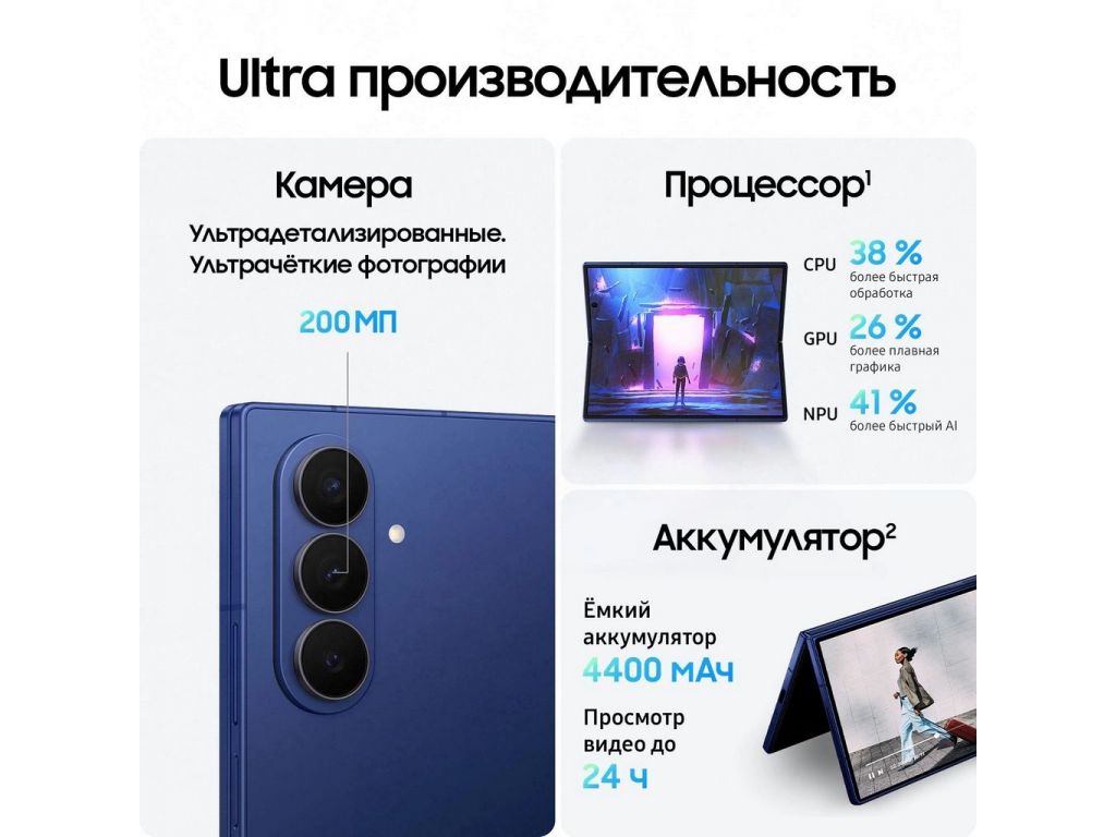 Телефон Samsung Galaxy Z Fold7 SM-F966B/DS 12GB/256GB (синий)
