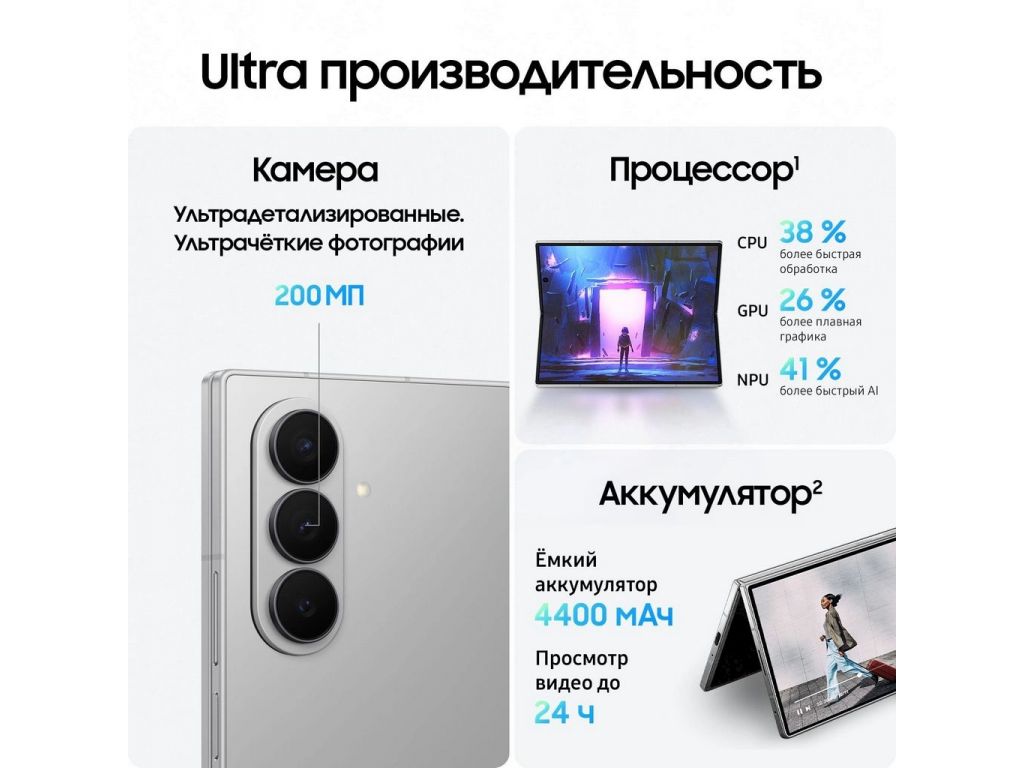 Телефон Samsung Galaxy Z Fold7 SM-F966B/DS 12GB/512GB (серебристый)