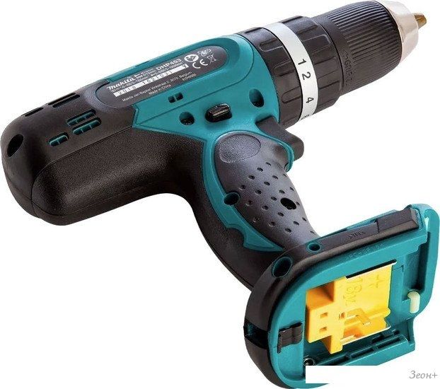 Ударная дрель-шуруповерт Makita DHP453RAJ (с 2-мя АКБ 2 Ач, кейс)