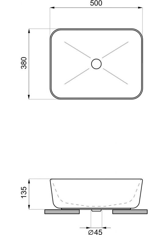 Умывальник Wellsee Mint 338102000