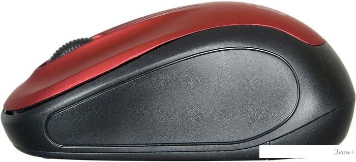 Мышь Oklick 665MW (черный/красный)