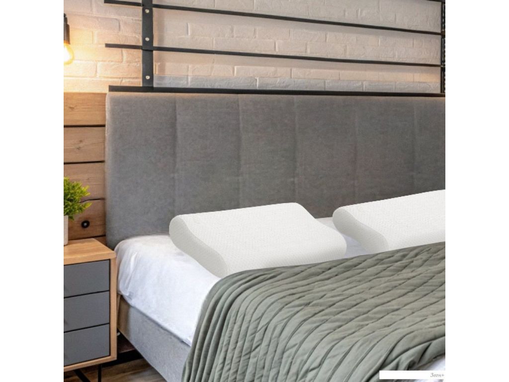 Ортопедическая подушка Mio Tesoro Premium Massage 60х38х12/10 (бабл белый)