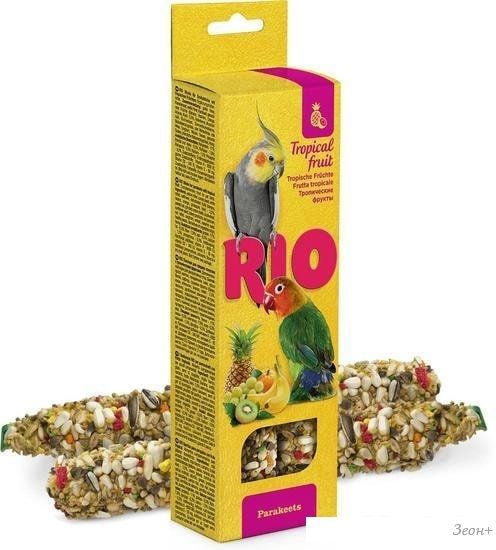 Лакомство для птиц Rio Палочки с тропическими фруктами 2х75 г