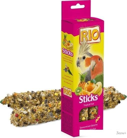 Лакомство для птиц Rio Палочки с тропическими фруктами 2х75 г
